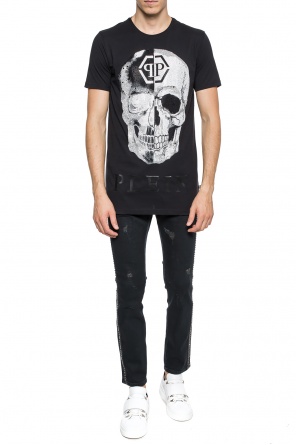 'talk' t-shirt with logo, zdjęcie 2 'talk' t-shirt with logo od Philipp Plein